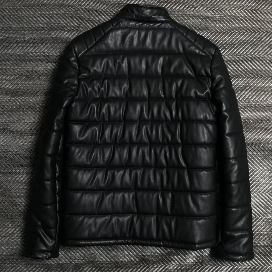 게스 패치 로고 퀄팅 패딩 자켓 블랙o 5378 상품이미지6