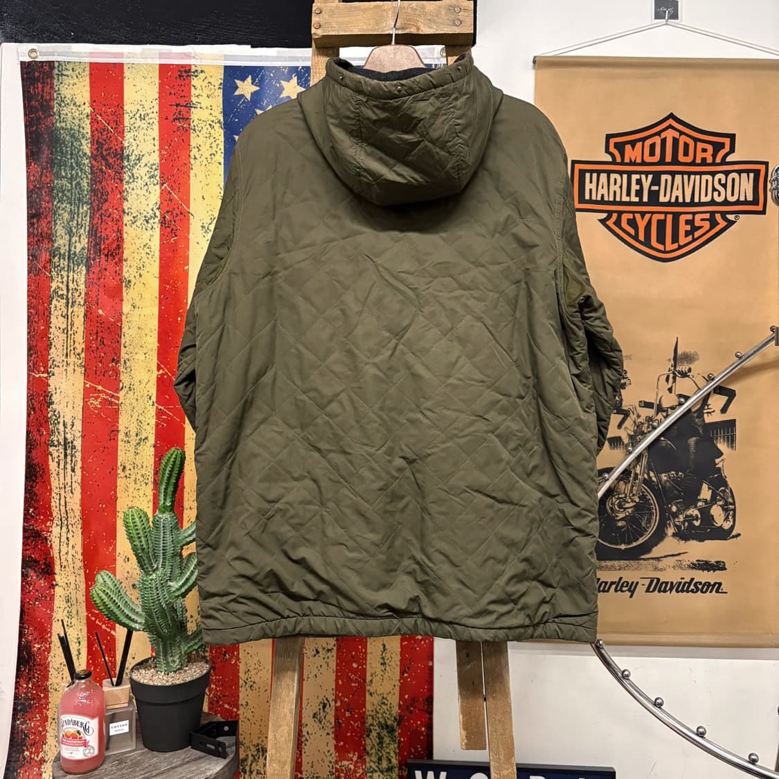 폴로 랄프로렌 퀼팅 플리스 안감 후드 필드자켓 N68 상품이미지2