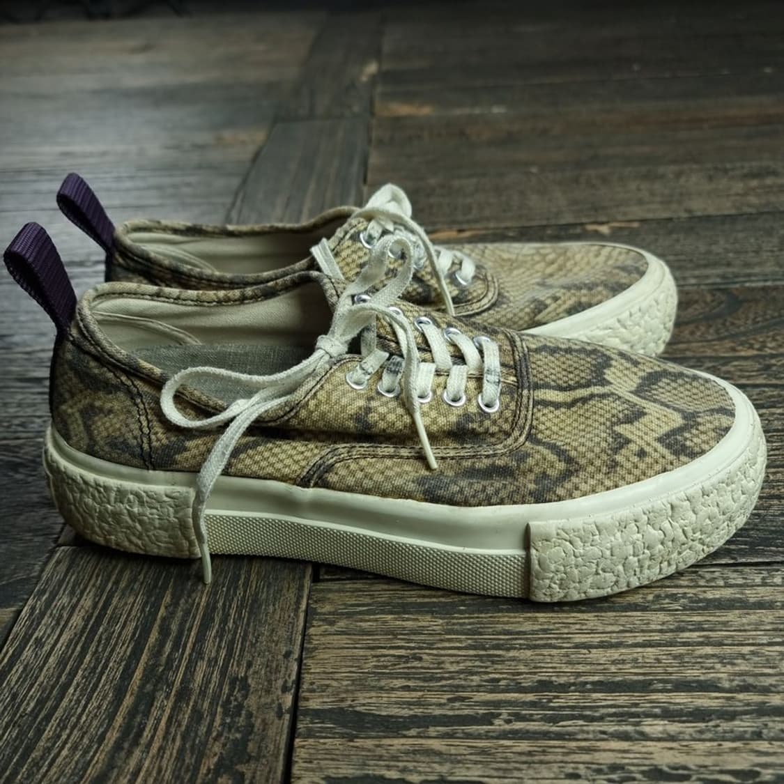 [에이치앤엠 X 이티스] 스네이크 스킨 파이톤 뱀피 스니커즈 M20152 상품이미지3