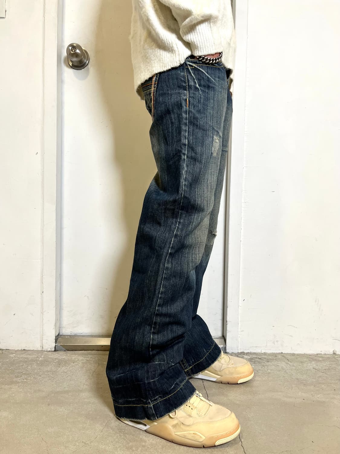 Wide Boots Cut Denim Pants 상품이미지4