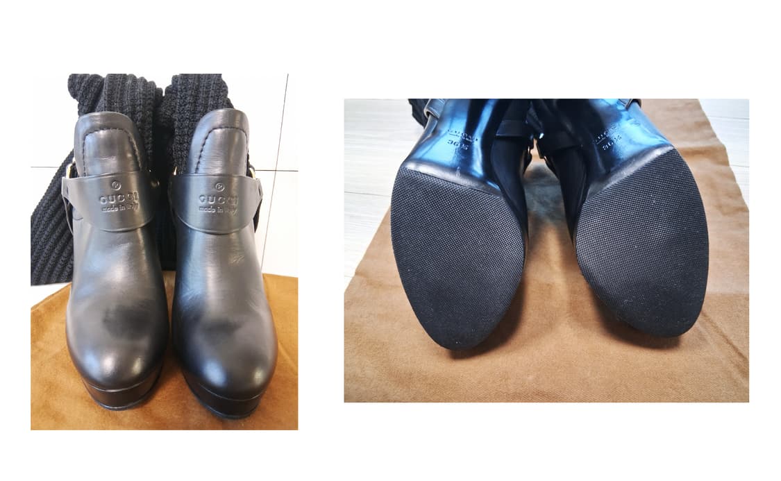구찌 한정판 오버니 니트 콤비 부츠 Size 36 1/2 (거의 새상품) 상품이미지8