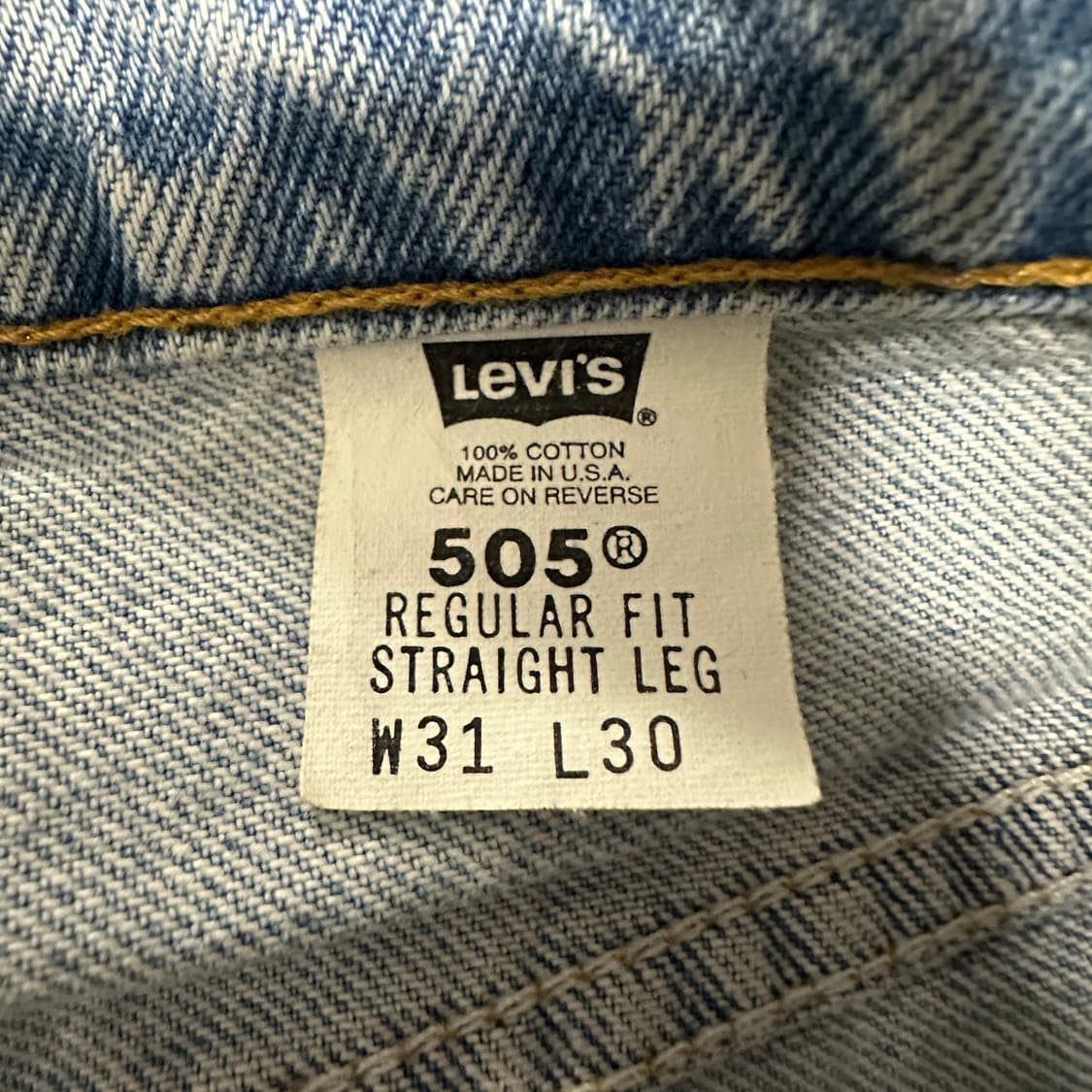 LEVI'S 505 90's usa made denim pants 상품이미지6