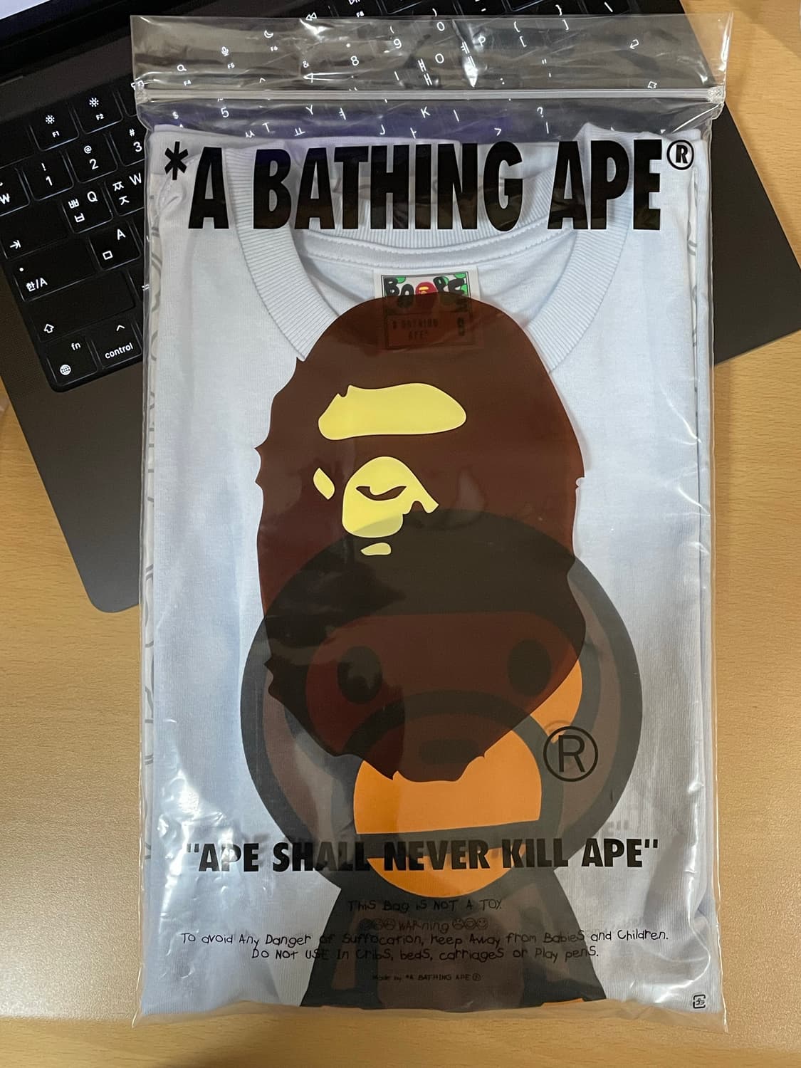 베이프 베이비 마일로 티셔츠 삭스 상품이미지1