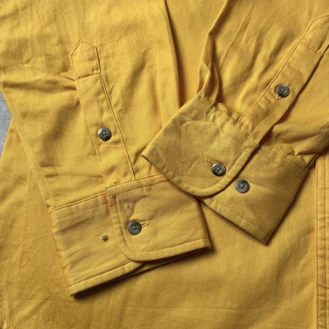 WRANGLER  랭글러 빈티지 옐로우 코튼 셔츠 A00651 상품이미지6