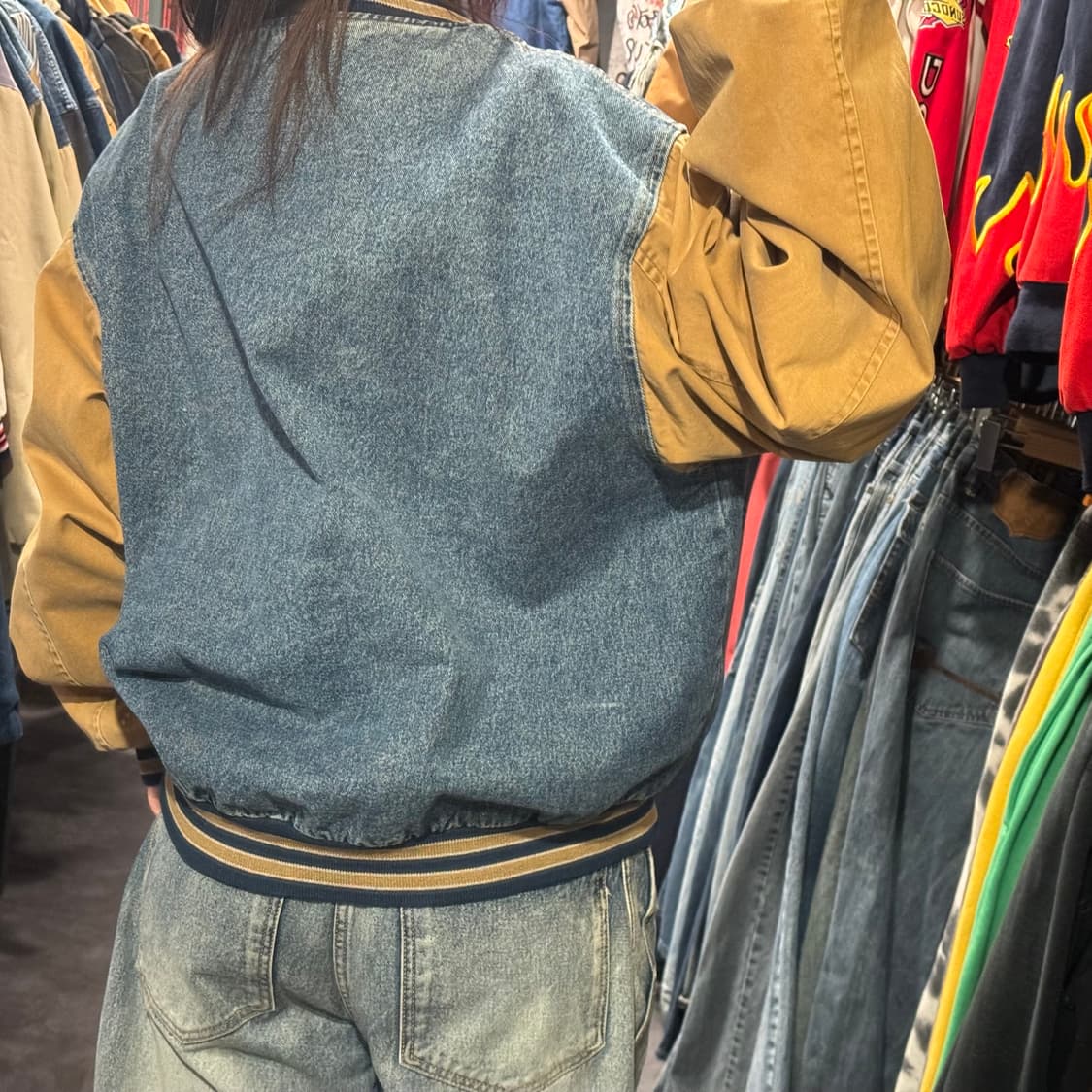 [IM] 빈티지 데님 바시티자켓 상품이미지5