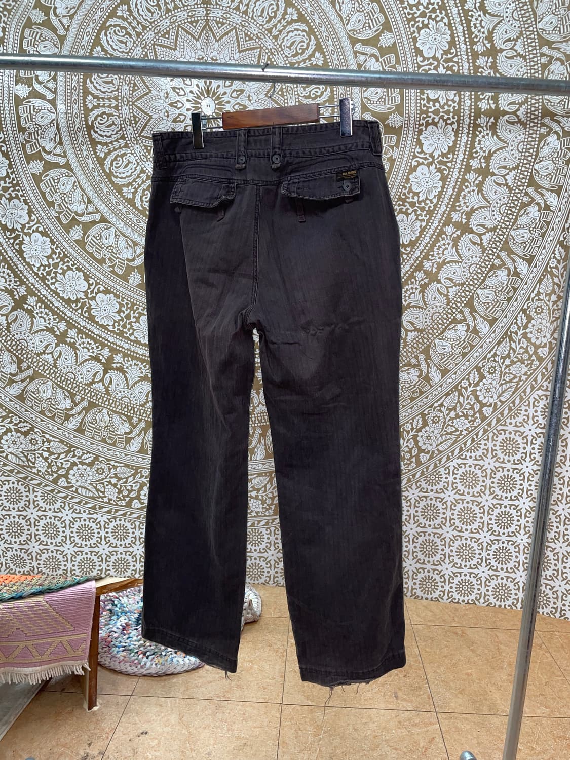 베이직하우스 더블니 퍼티그팬츠 상품이미지5