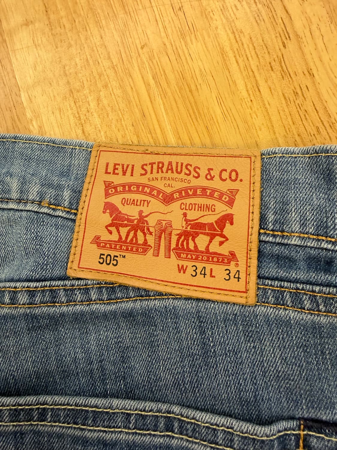 리바이스 505 데님 팬츠 34 상품이미지3