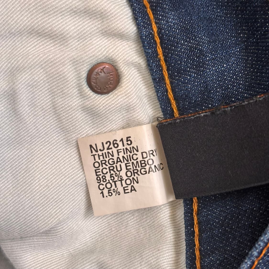 누디진 씬핀 26 27 청바지 데님 슬림핏 오가닉 이태리 상품이미지5