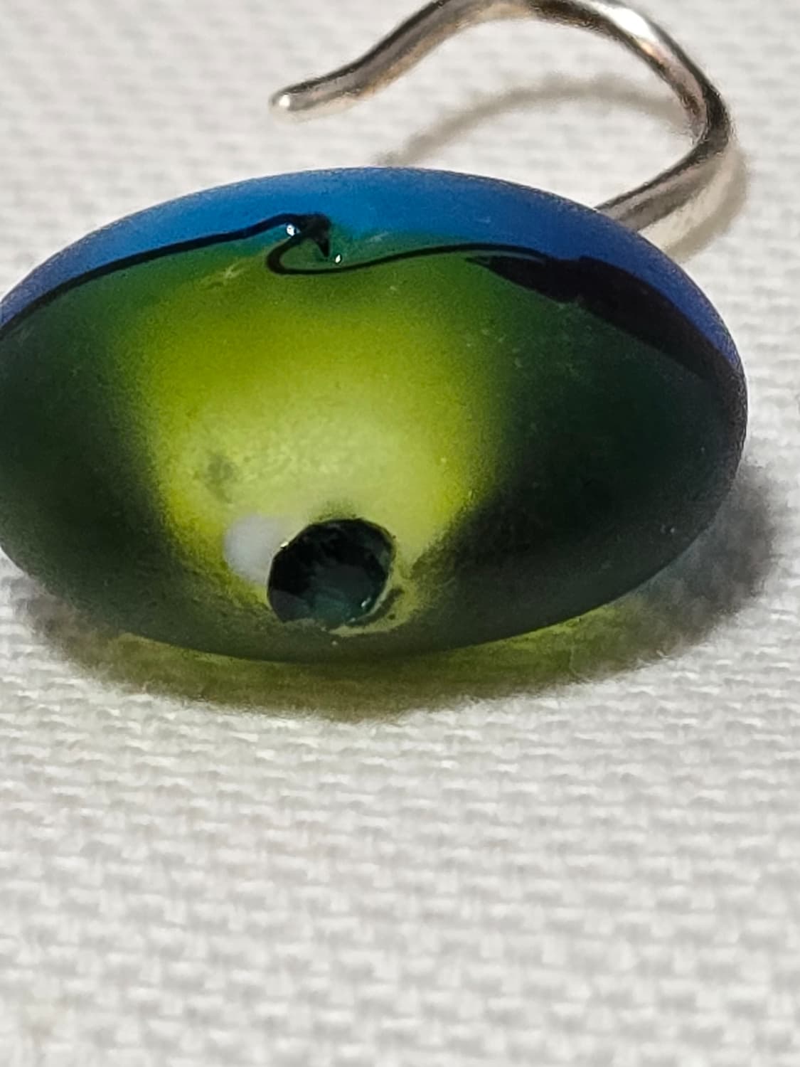 유럽 아틀리에 감성 아트글라스 실버 귀걸이 상품이미지4