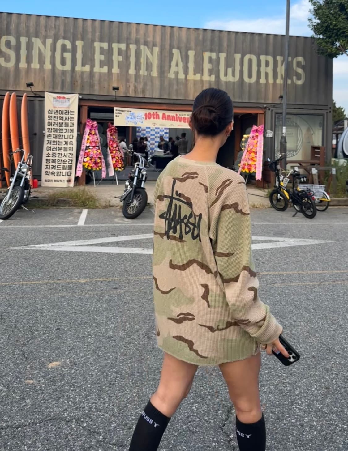 스투시 와플 레글런 니트 샌드카모 XL 새제품 상품이미지1