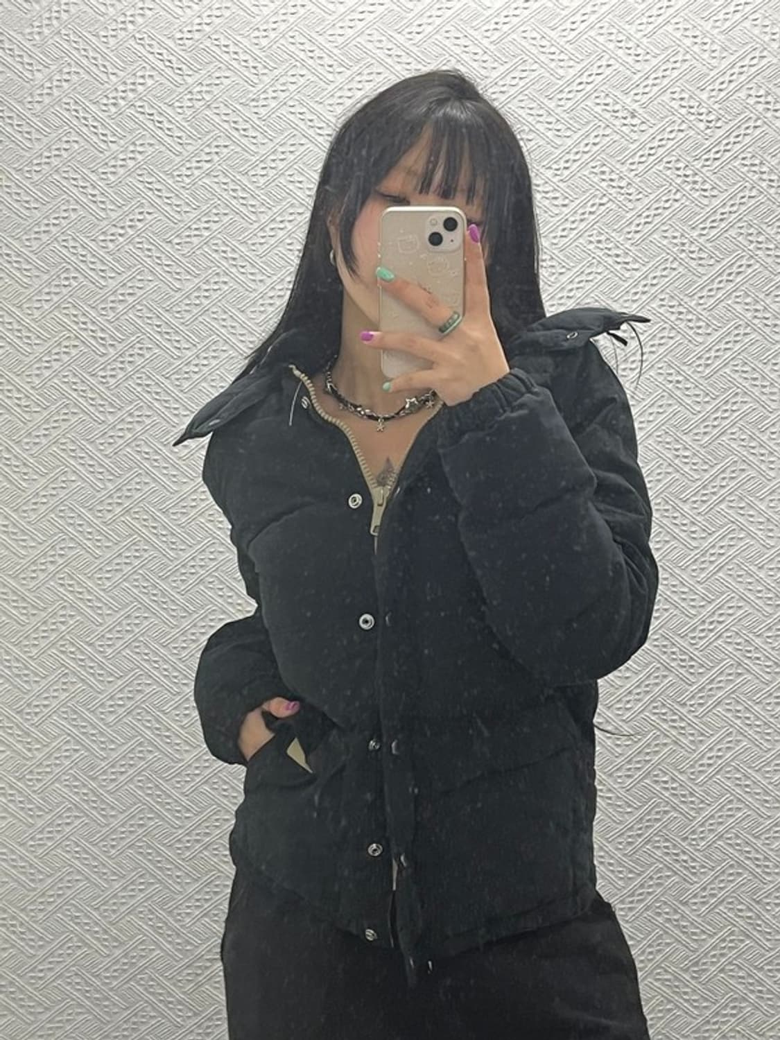 폴로 데님앤서플라이 오리털 덕다운 베이직 패딩 점퍼 M C06771 상품이미지1