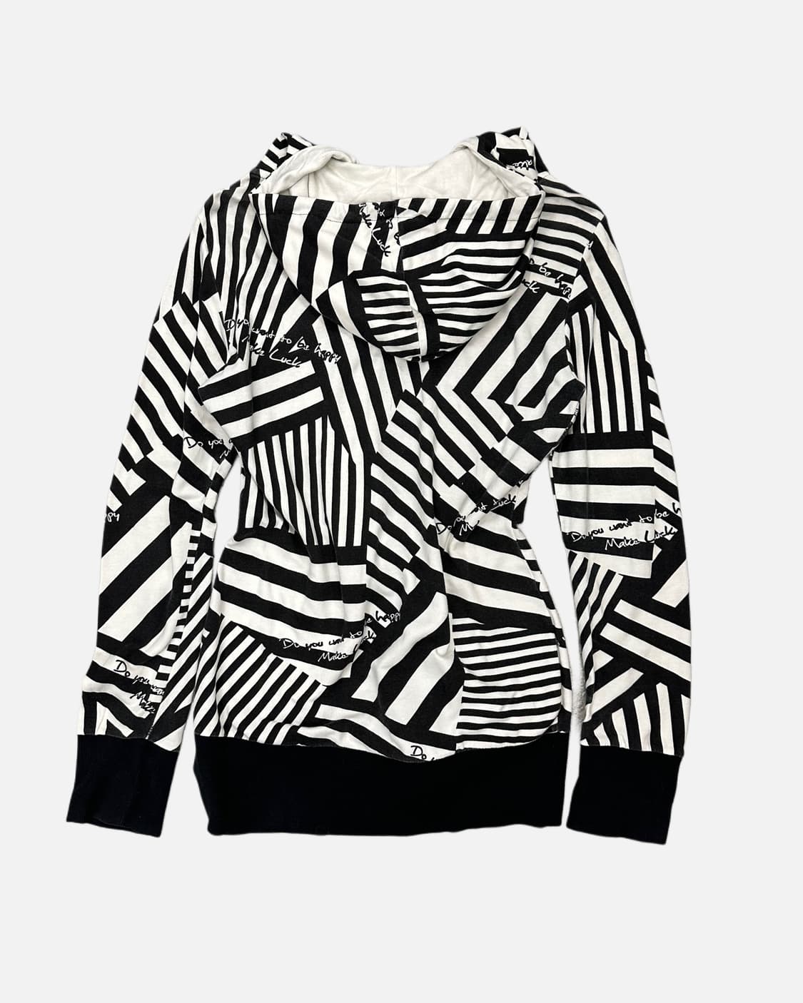 DOSCH stripe shirring hood zip-up 상품이미지5