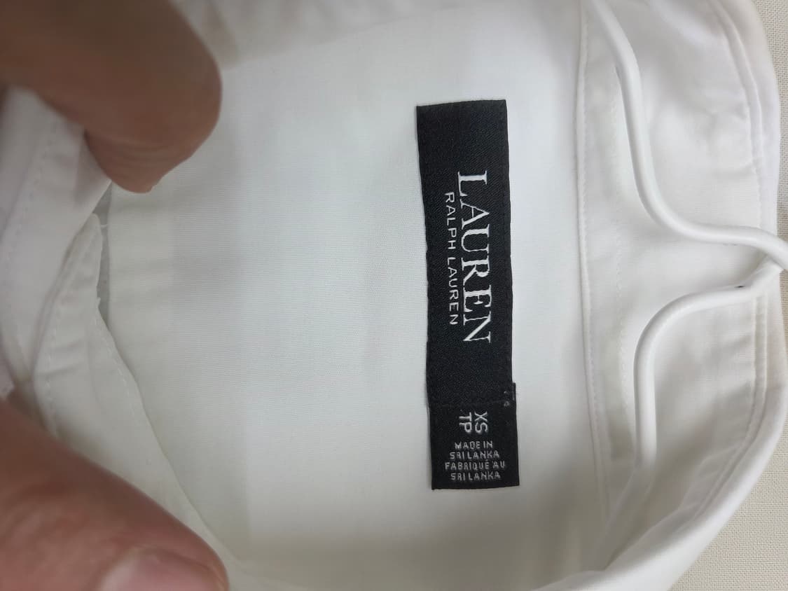 폴로 랄프로렌 화이트 여성 셔츠 xs 상품이미지3