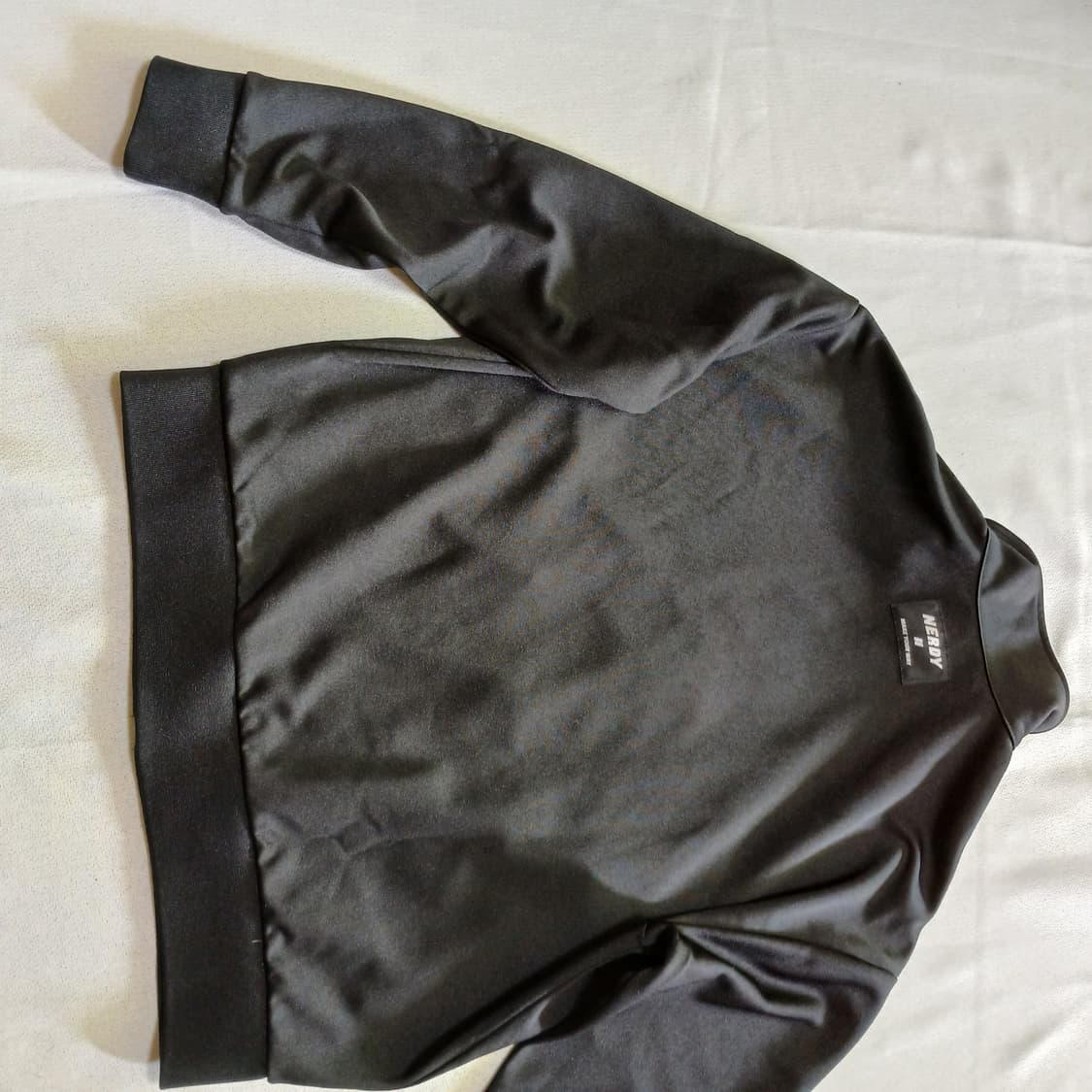 Nerdy 널디 블랙 연보라 져지 트랙탑 자켓 상품이미지8