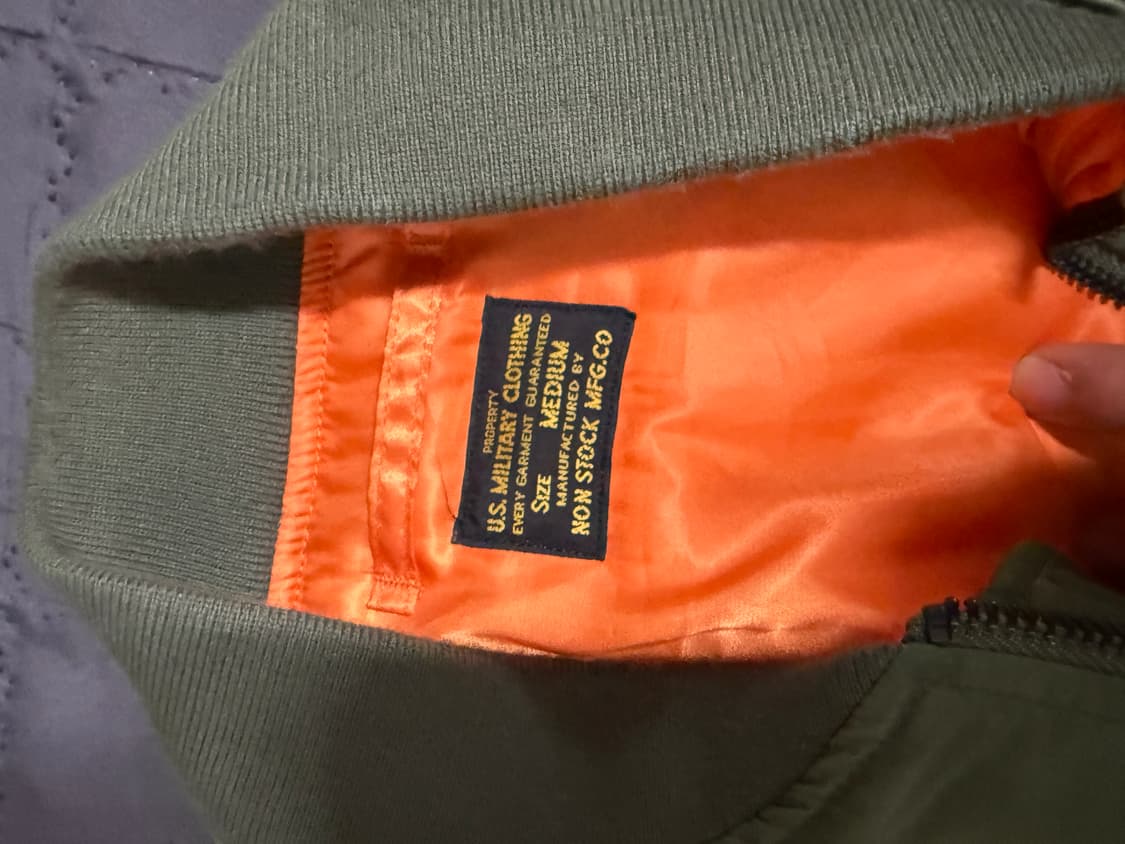 M) 브론스 MA-1 1970s KR Olive 상품이미지2