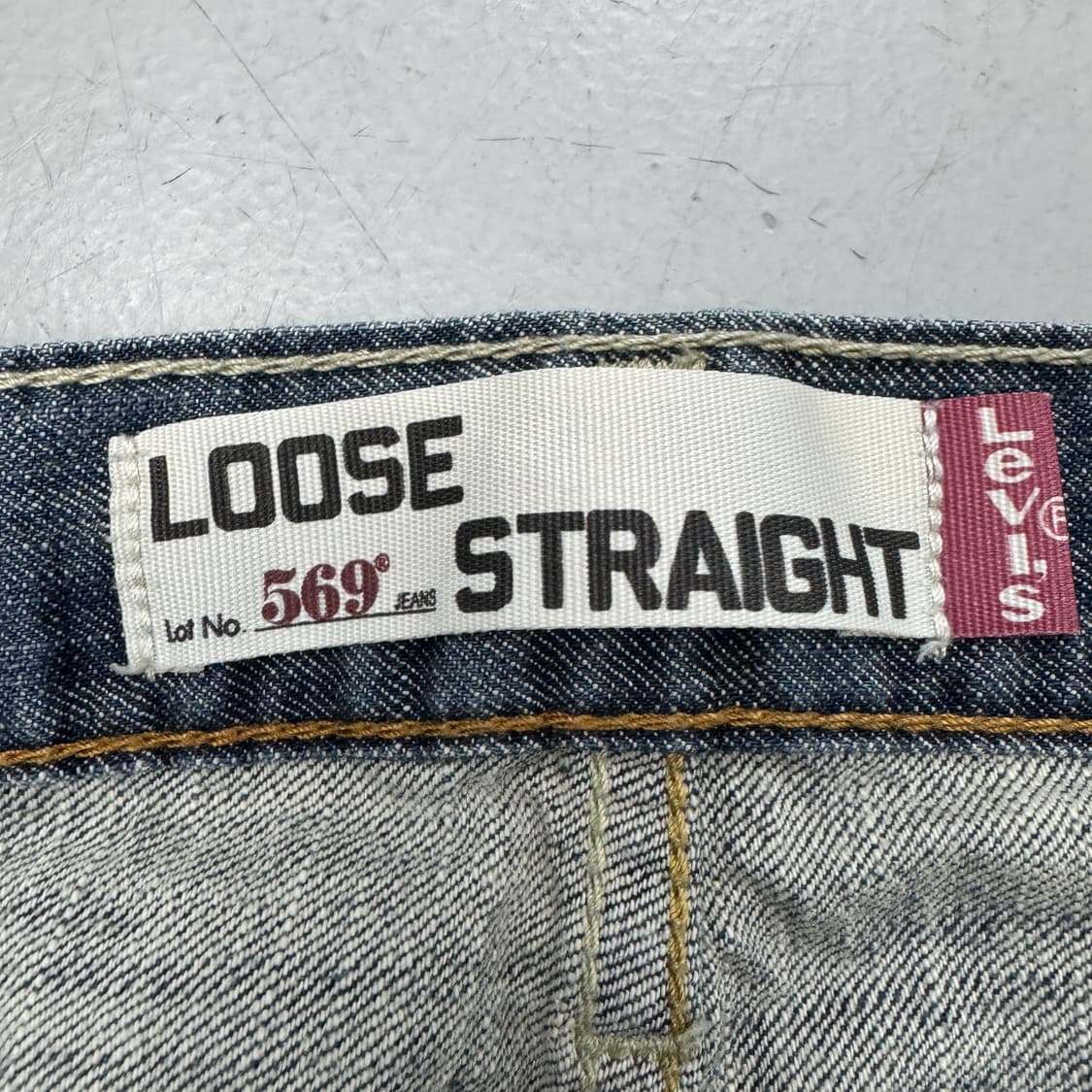 리바이스 569 새깅 워싱 와이드 스케이터 데님팬츠 상품이미지9