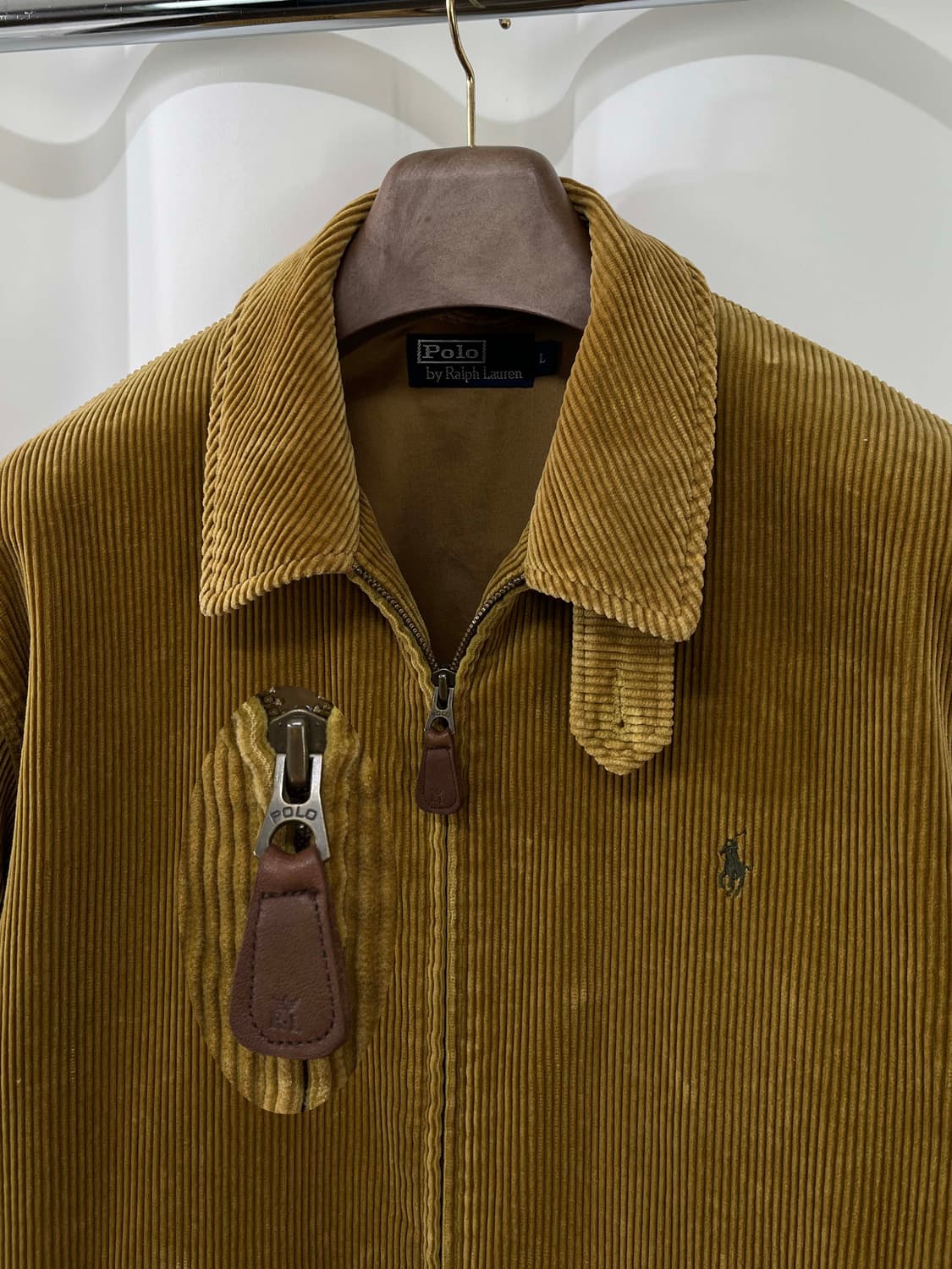 폴로 랄프로렌 브라운 코듀로이 해링턴 자켓 상품이미지5