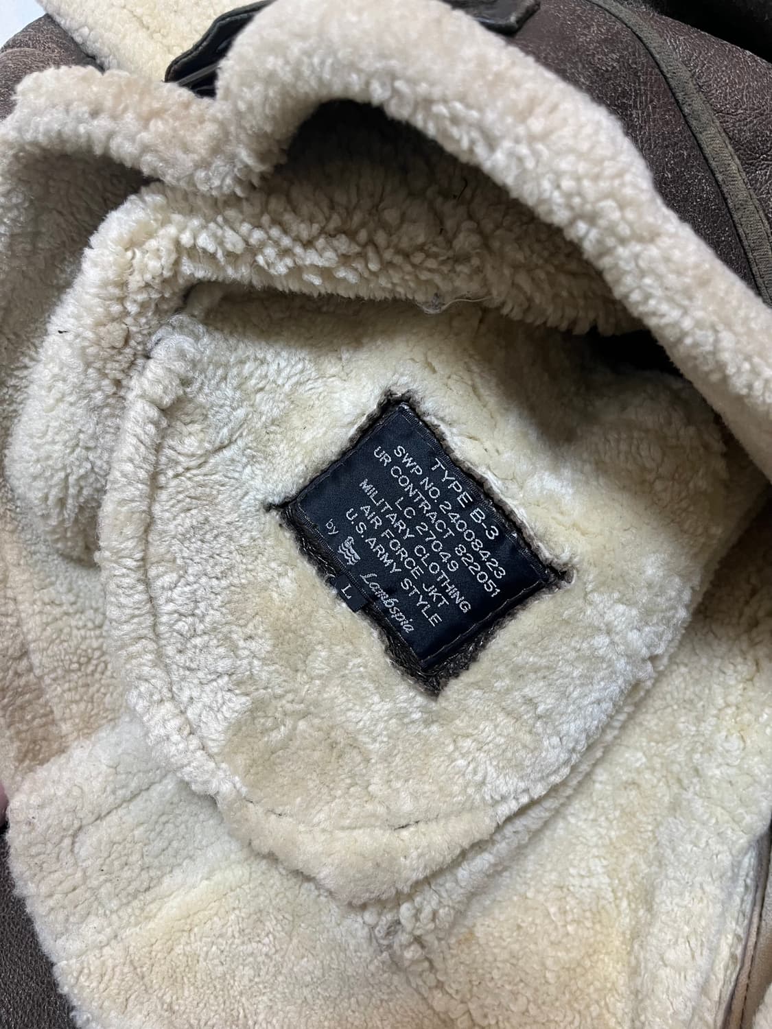 90s B-3 양가죽 무스탕 xl 상품이미지7