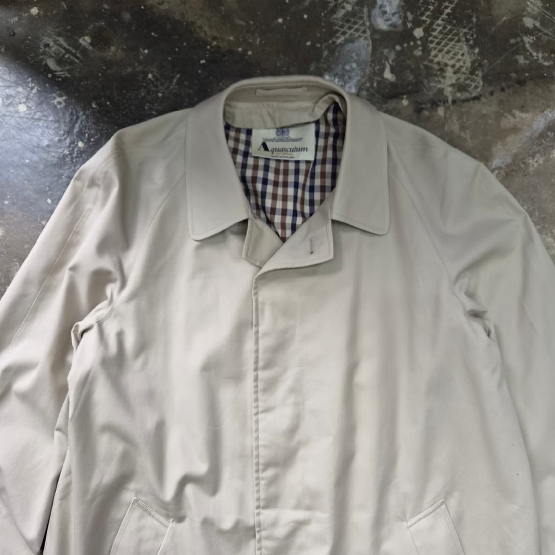 100) 아쿠아스큐텀 맥코트 싱글코트 트렌치코트 메이드인 이태리 상품이미지2