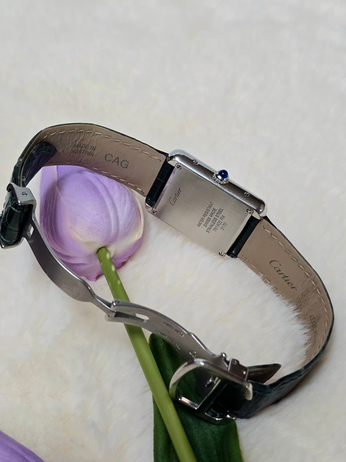 까르띠에 탱크솔로스몰 스틸 시계 (W5200005) 정품 상품이미지8