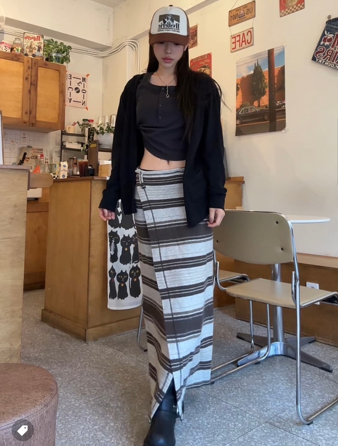 미시착새상품)) 히스테릭글래머 볼캠 (블랙, 브라운) 상품이미지1