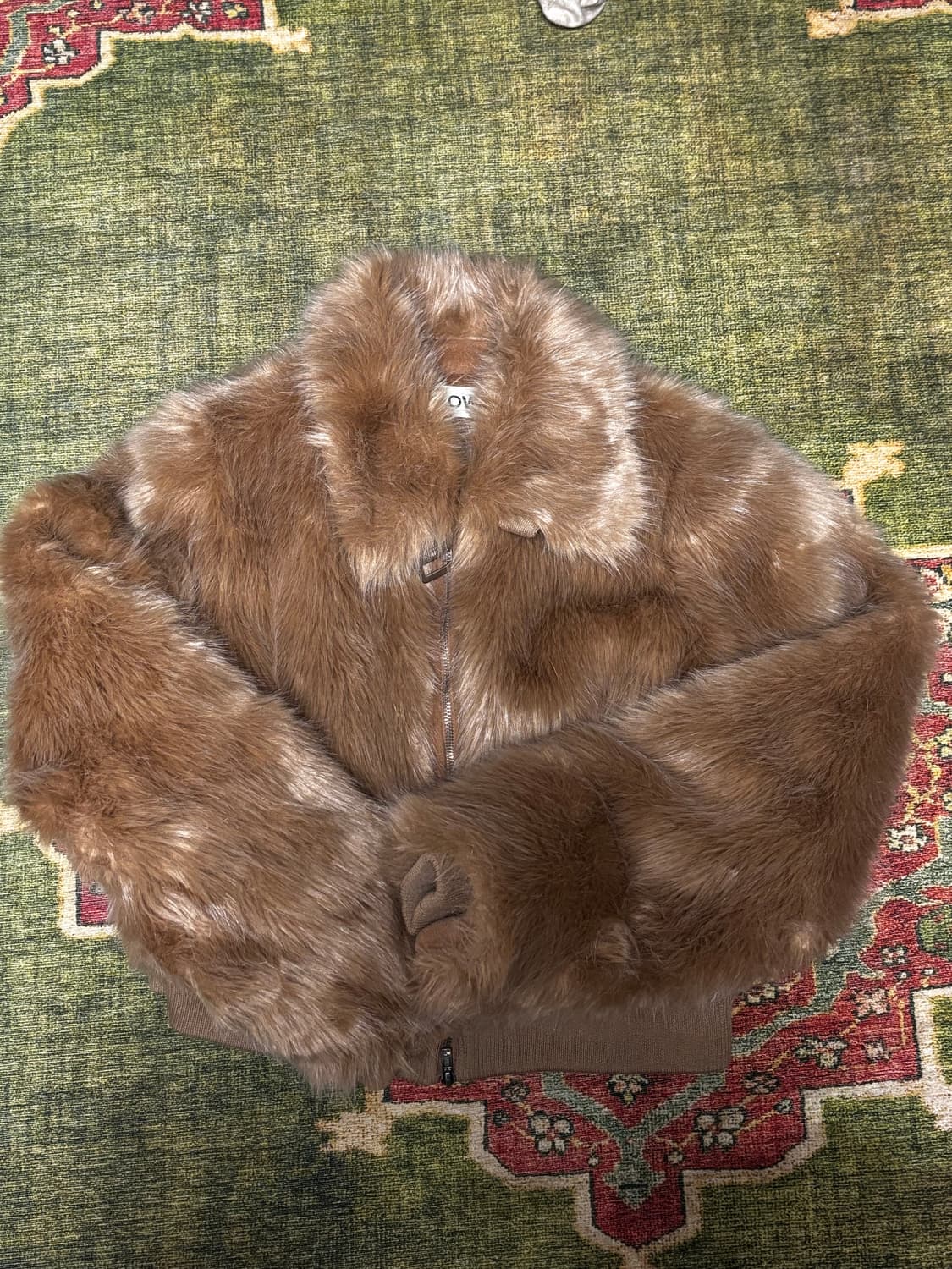 GLOWNY 글로니 리반 퍼 자켓 카멜 상품이미지3