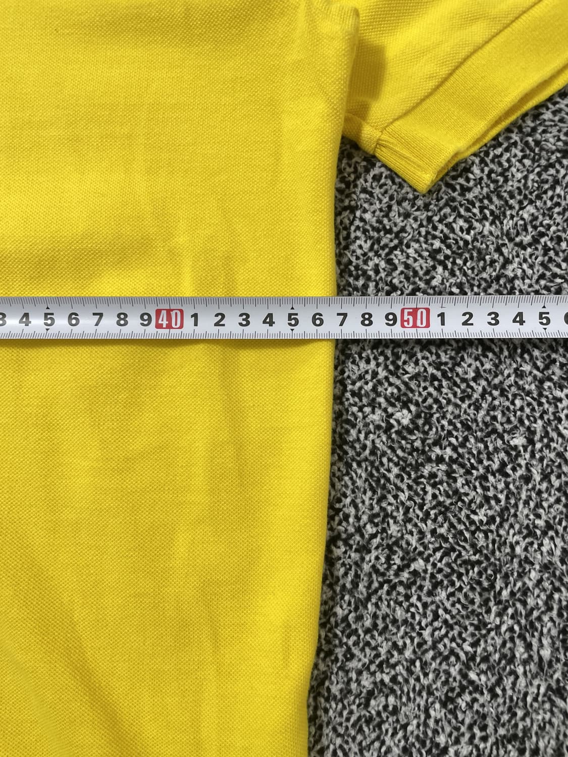 빈티지9. 폴로랄프로렌 스몰 포니 코튼 카라 반팔 티셔츠 피케티 옐로우 상품이미지5