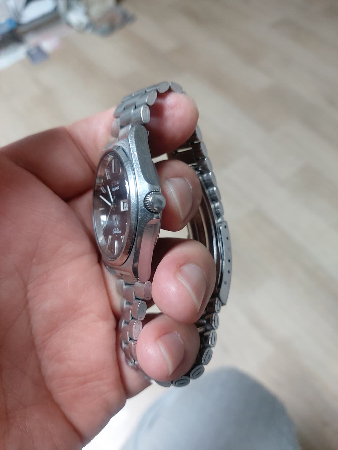 세이코 실버웨이브 쿼츠 시계 상품이미지2