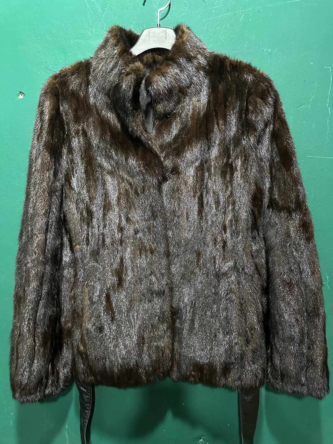 숏 퍼자켓 밍크코트 브라운66 상품이미지1