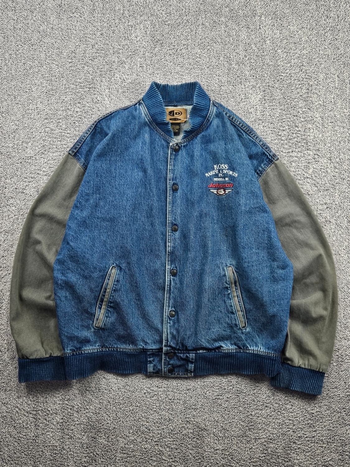 ID WEAR 코튼 데님 바시티 자켓 ( XL ) / 11581 상품이미지1