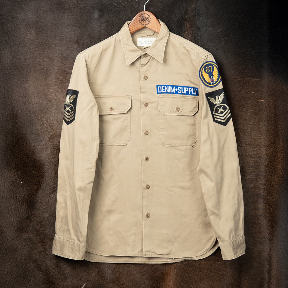 [100] 데님앤서플라이 랄프로렌 USAAF 미공군 밀리터리 셔츠  상품이미지1