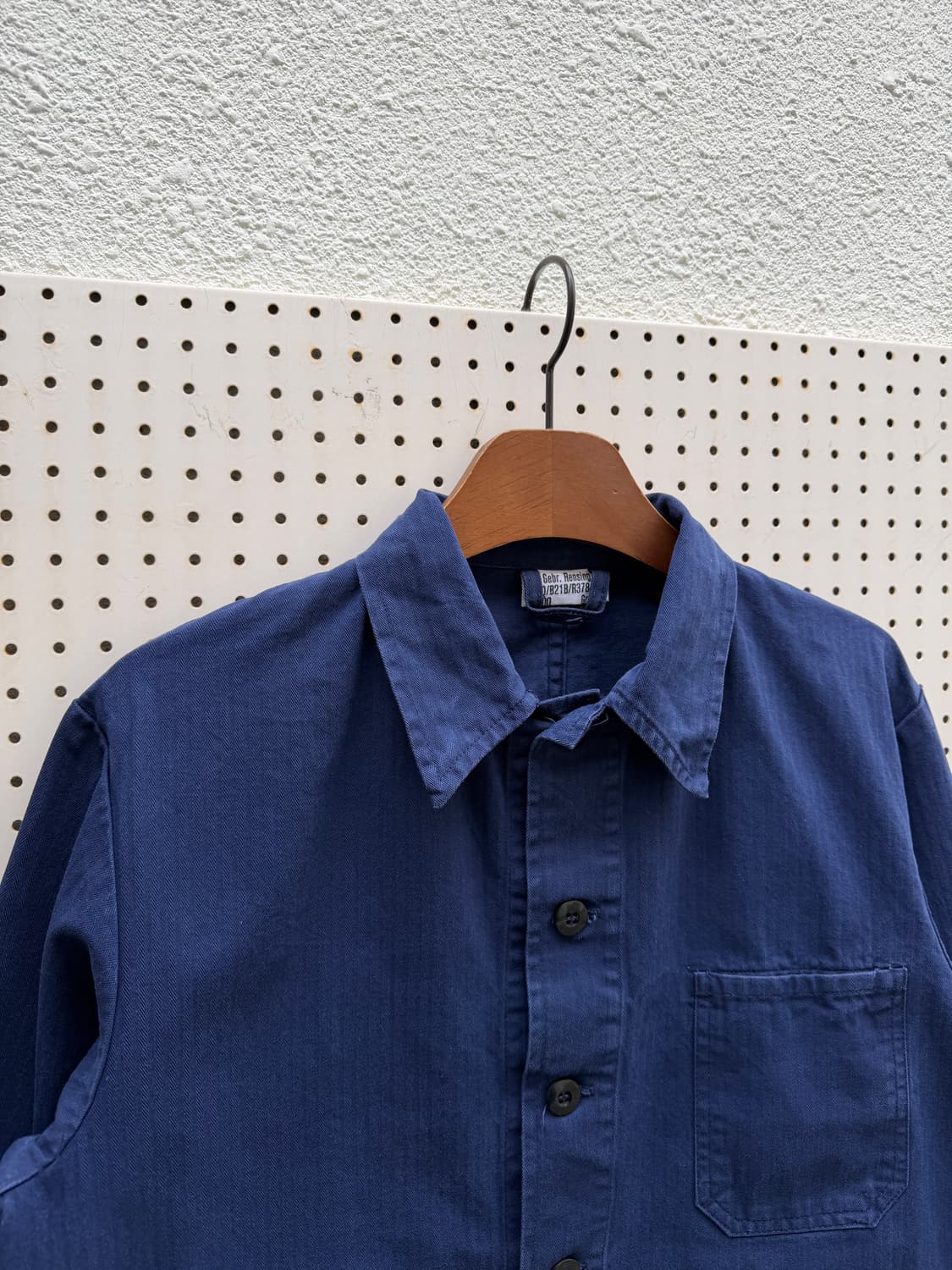 OLD VINTAGE PURPLE NAVY HBT 헤링본 프렌치워크자켓 상품이미지7