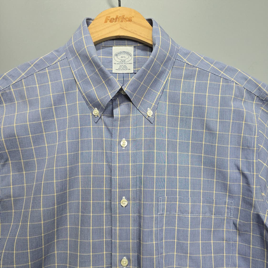 브룩스 브라더스(Brooks Brothers) 슬림핏 체크 셔츠 100 상품이미지2