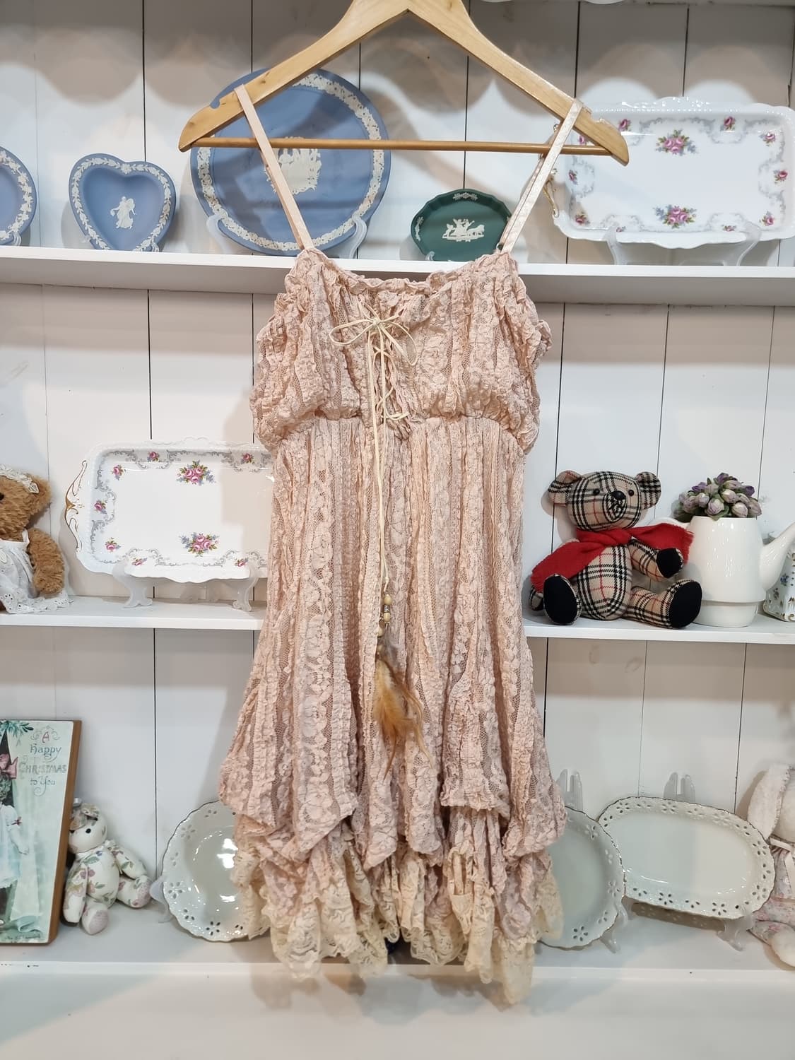 레이스 캉캉 스트랩 원피스 상품이미지1