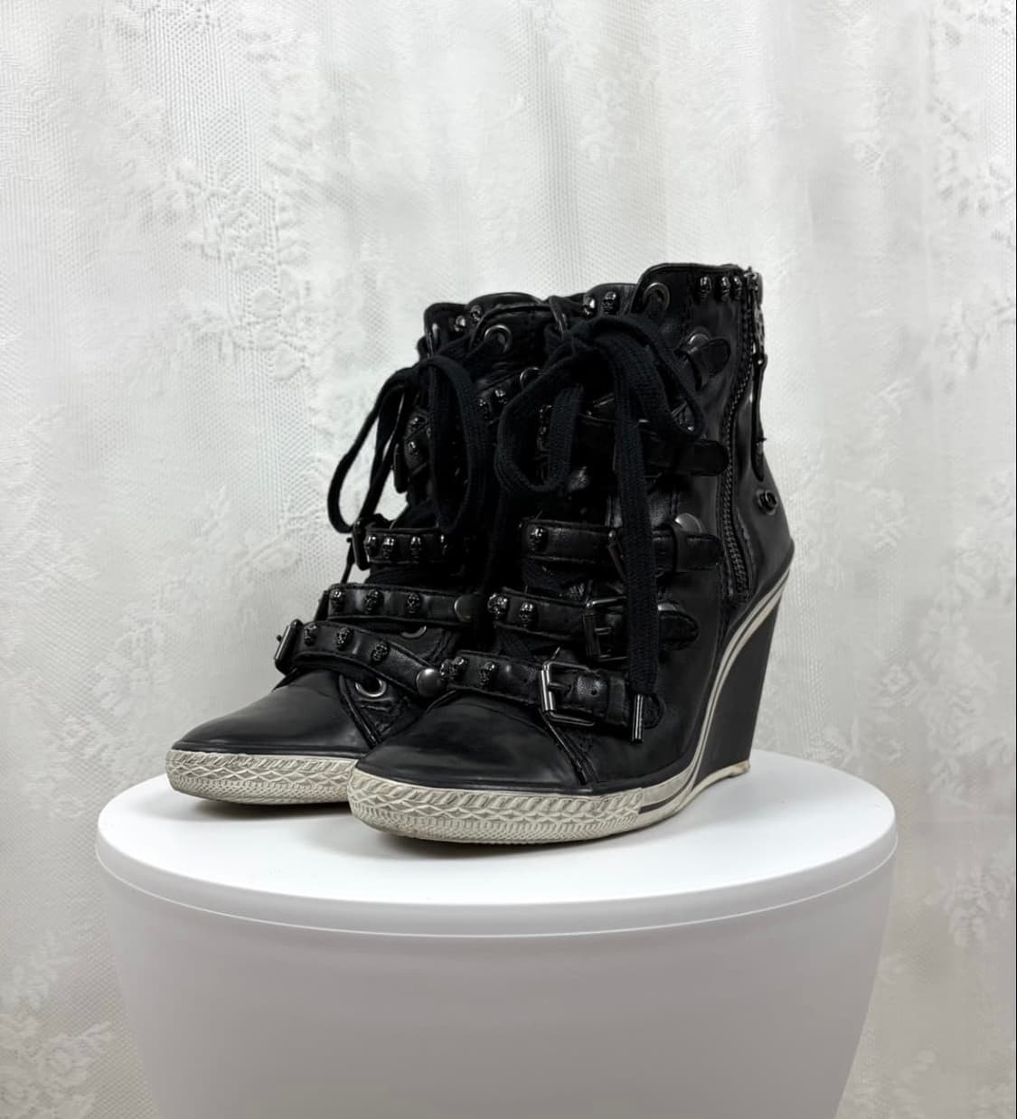 Ash 블랙 스터드 웨지스니커즈 힐 상품이미지1