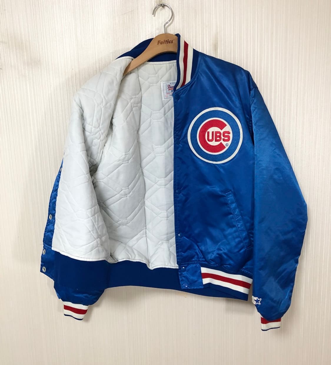 MLB 스타터 90's 시카고컵스 올드 어센틱 새틴자켓 L 상품이미지5