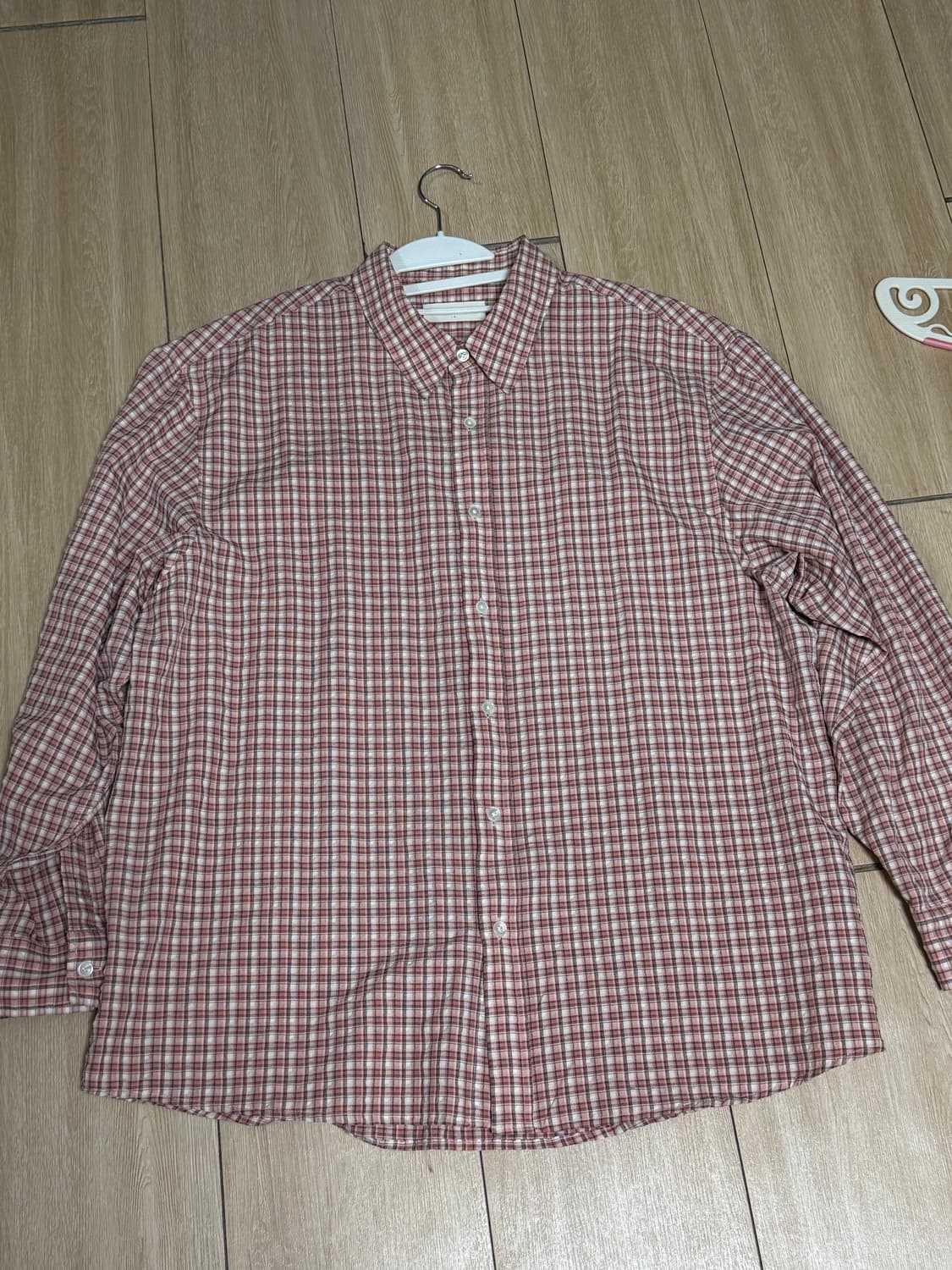 [3사이즈] 파브레가 모나코 체크 셔츠 (피치 핑크) 상품이미지9