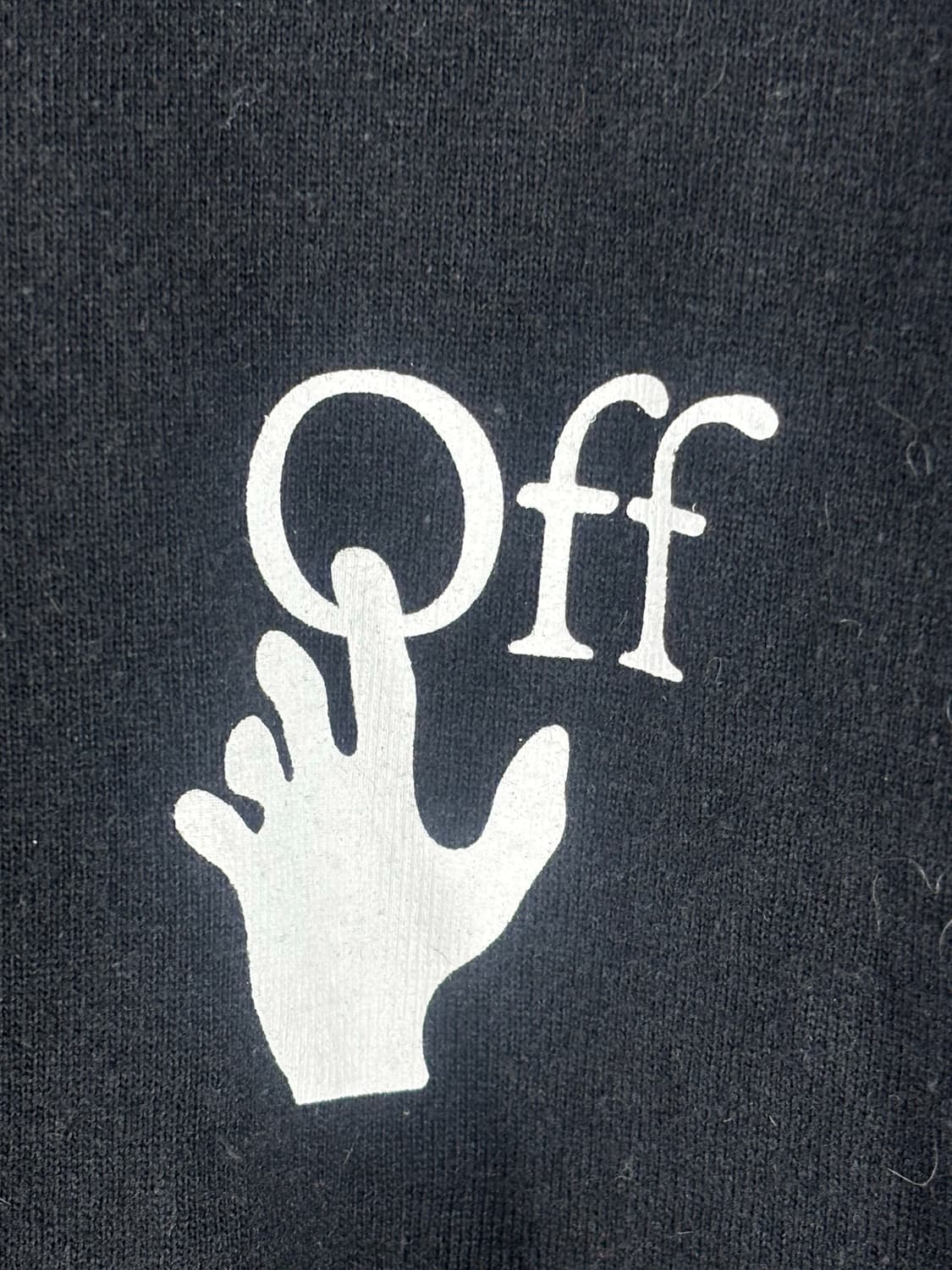 (정품/XL)오프화이트 파스칼 페인팅 블랙 긴팔 티셔츠 상품이미지4