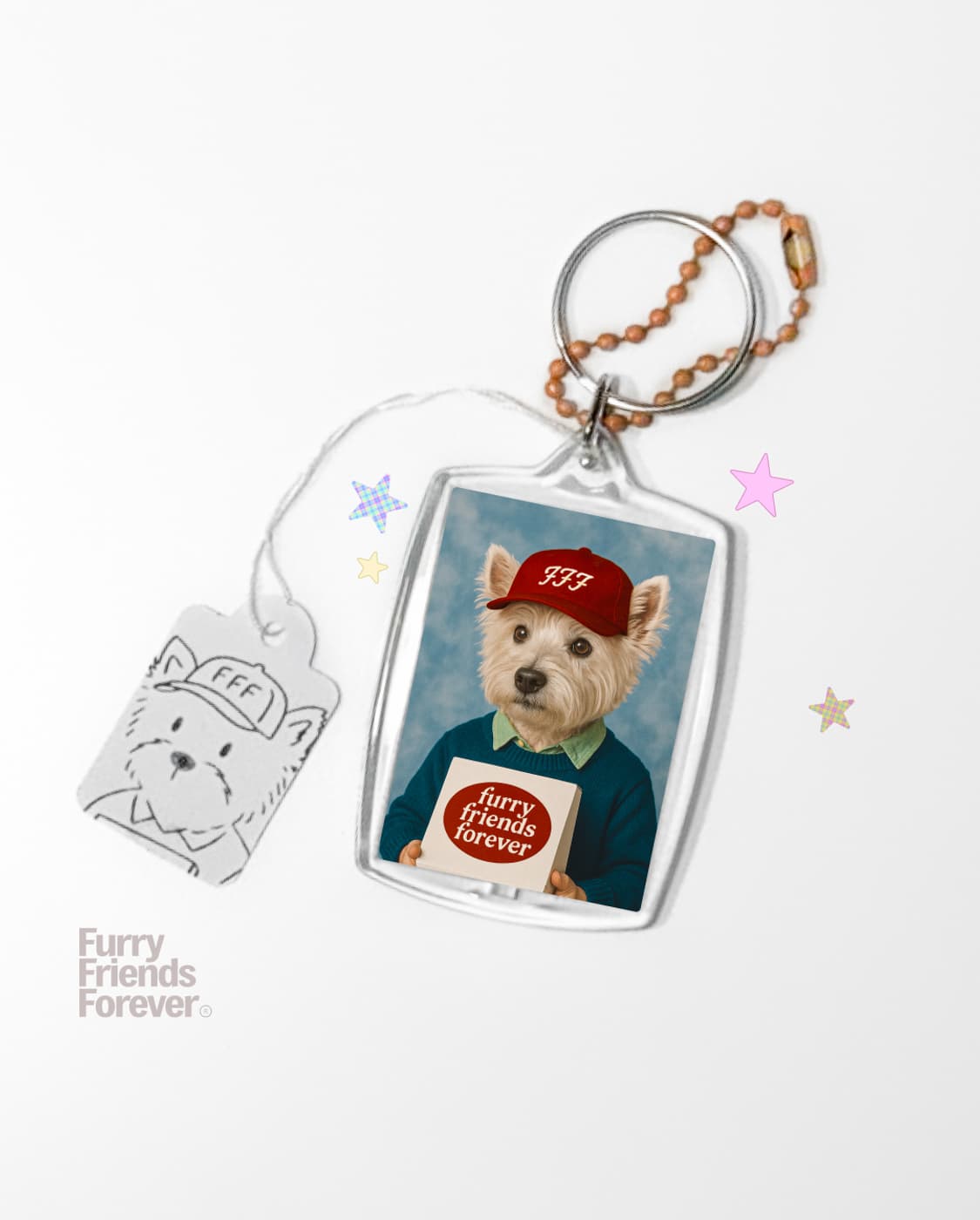 🐶 귀여운 볼캡 강아지 키링🍒 |RED/GREEN 상품이미지1