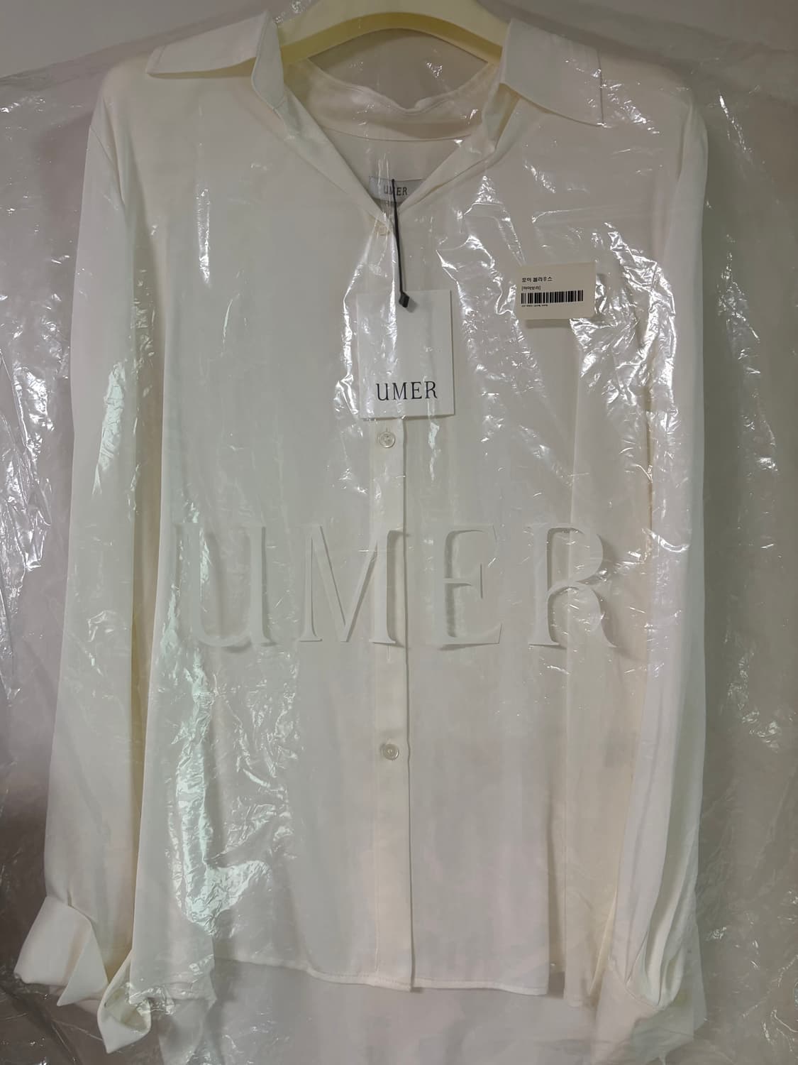 새상품 유메르 포이 블라우스 아이보리 상품이미지3