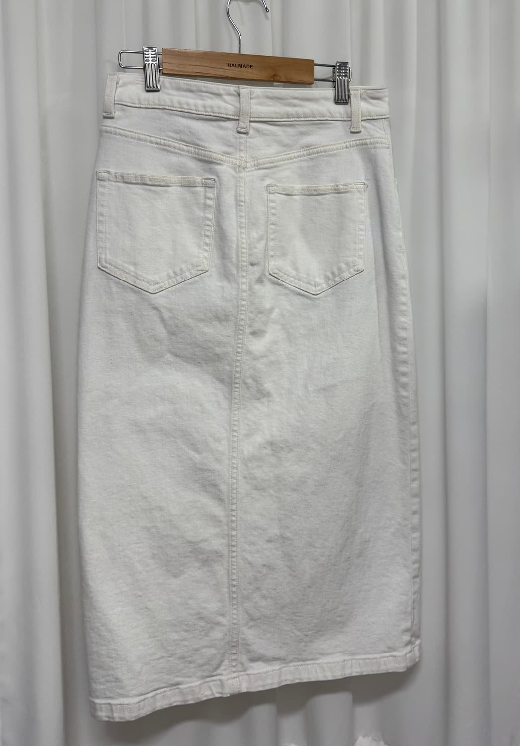 GU 화이트 데님 롱 스커트  상품이미지9