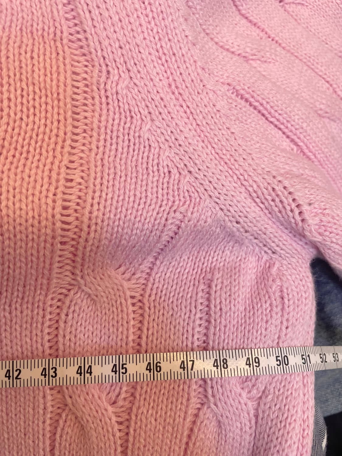 폴로랄프로렌 핑크 반팔니트 L 폴로케이블반팔니트 폴로꽈배기니트 상품이미지6