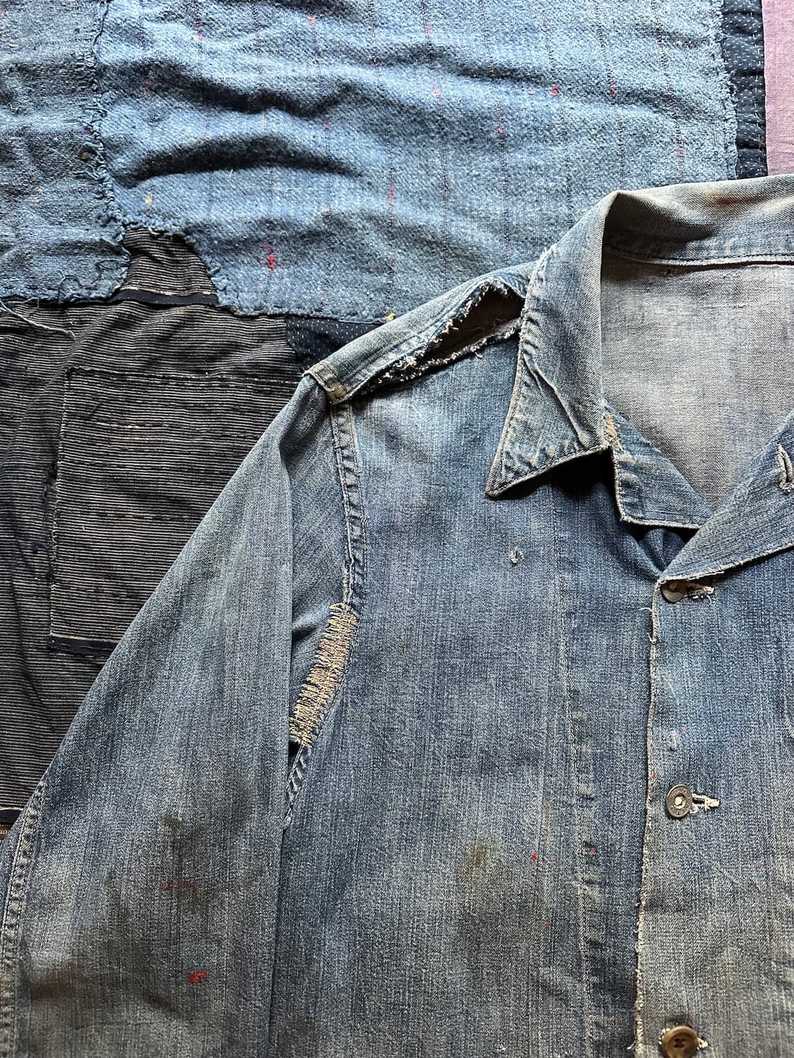 40s US Army WW2 데님 커버올 자켓 상품이미지7