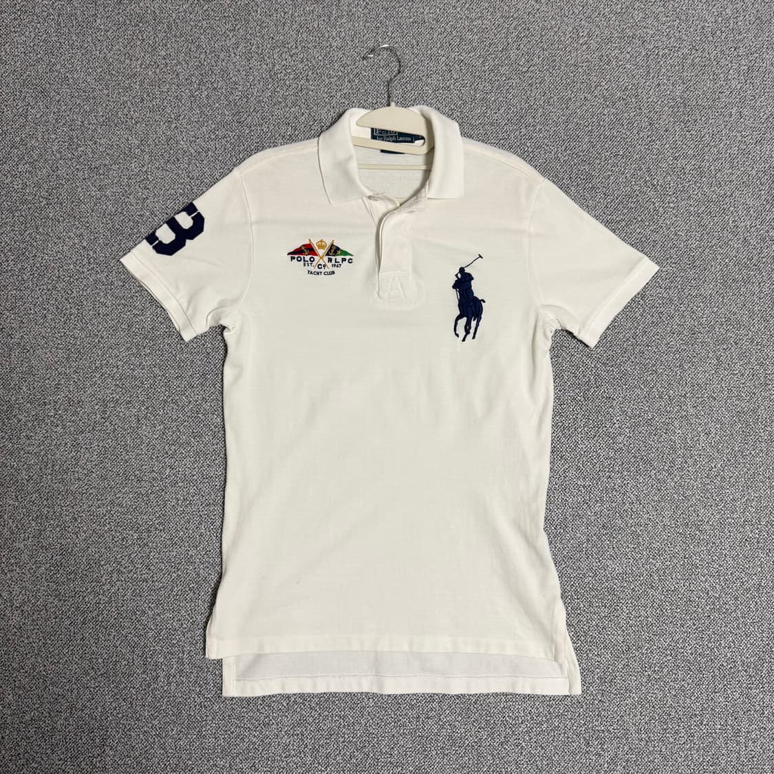 폴로 랄프로렌 요트 클럽 빅포니 반팔 카라티 화이트 S 상품이미지1