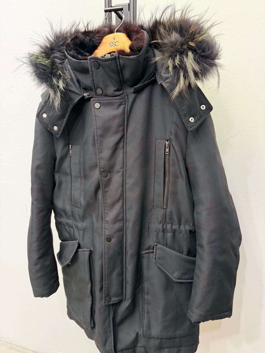 정품) 시스템옴므 한섬 후드퍼 패딩 95 상품이미지3