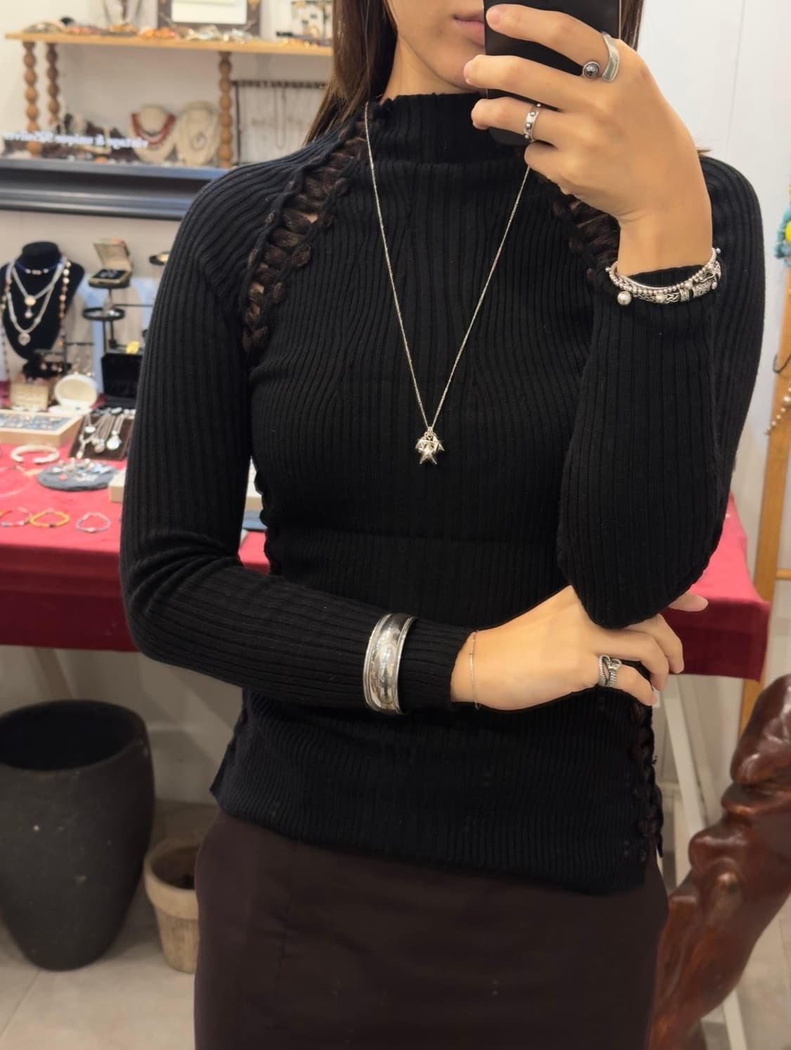 Starlane Long 925silver Necklace🌟💫✨ 상품이미지5