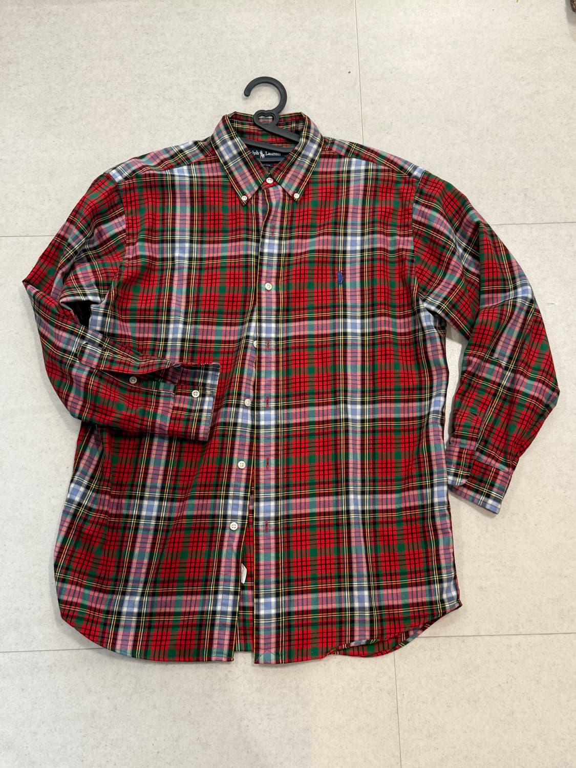 폴로 랄프로렌 크리스마스 체크셔츠 상품이미지1