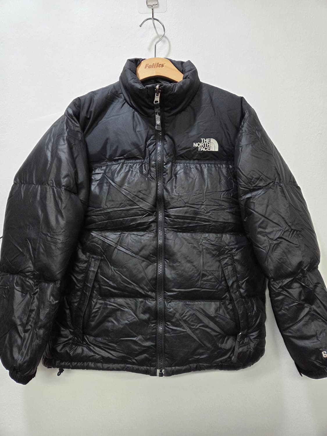 노스페이스 600 블랙 패딩 자켓 140 여성44-55 쥬니어 겸용 상품이미지1