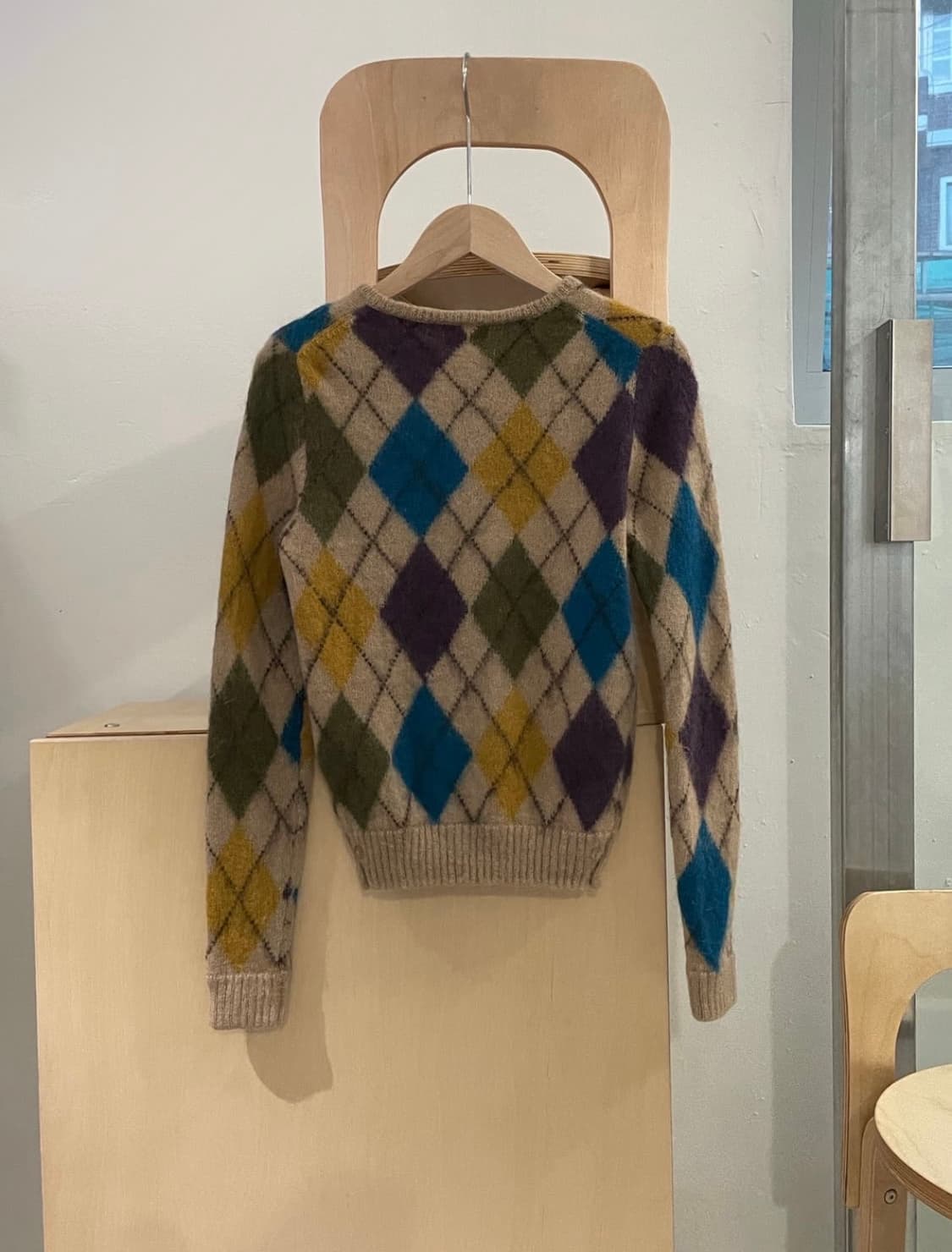 빔즈 보이 아가일 니트 상품이미지3