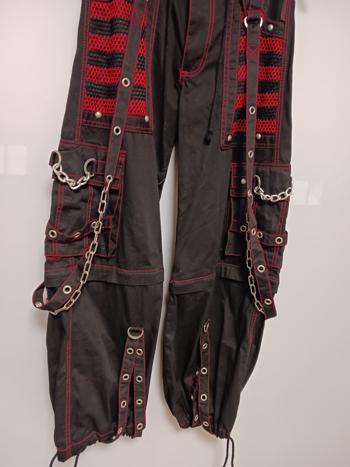 TRIPP NYC 스트라이프패턴 스트랩체인 와이드팬츠 상품이미지3